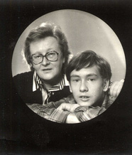 С сыном Константином. 1991 г.