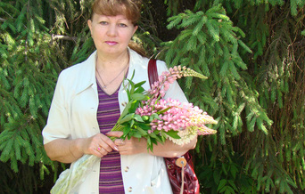 Телегина Елена Борисовна, руководитель «Родника» в  1997–2012 гг. (Архив ЦГБ г. Чебаркуля)